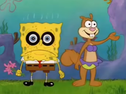 spongebob and sandy Blank Meme Template