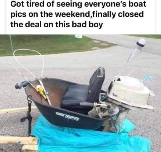 Cruising the lake | image tagged in boat,diy,wtf,lol | made w/ Imgflip meme maker