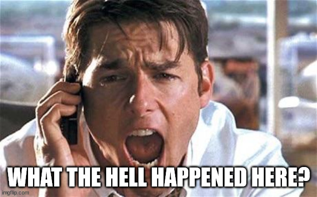 Tom cruise | WHAT THE HELL HAPPENED HERE? | image tagged in tom cruise | made w/ Imgflip meme maker