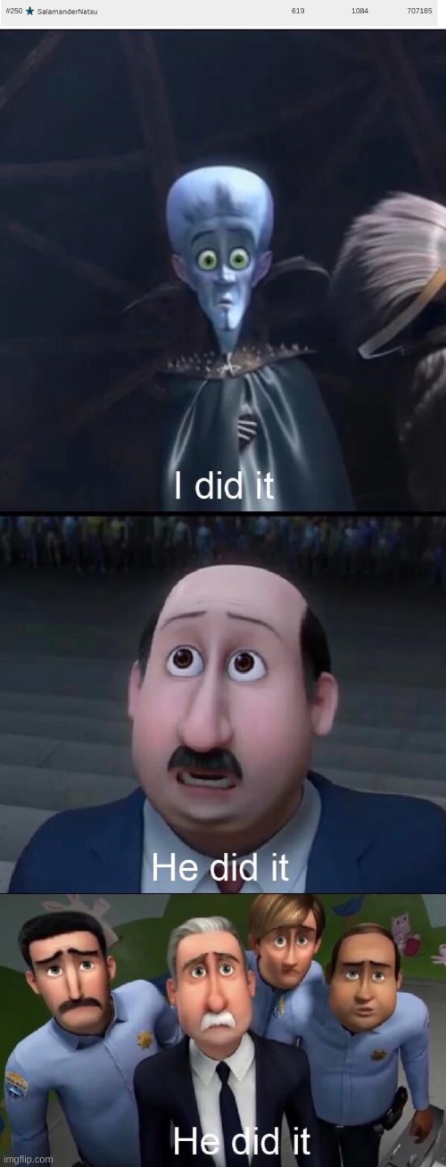 victory | image tagged in megamind i did it | made w/ Imgflip meme maker