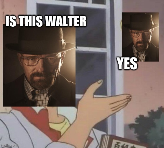 i will start doing it too | IS THIS WALTER; YES | image tagged in memes,is this a pigeon | made w/ Imgflip meme maker