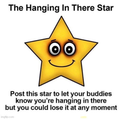 im absolutly HANGING IN THERE | image tagged in depression | made w/ Imgflip meme maker