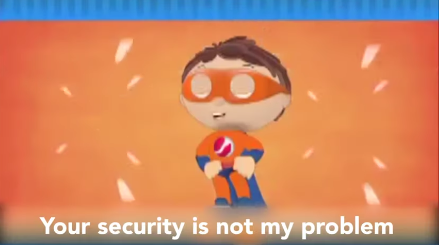 High Quality Protegent Your security is not my problem Blank Meme Template