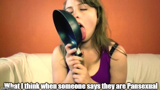 Funny truths | What I think when someone says they are Pansexual | image tagged in funny | made w/ Imgflip meme maker