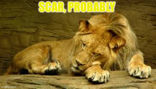 SCAR, PROBABLY | made w/ Imgflip meme maker