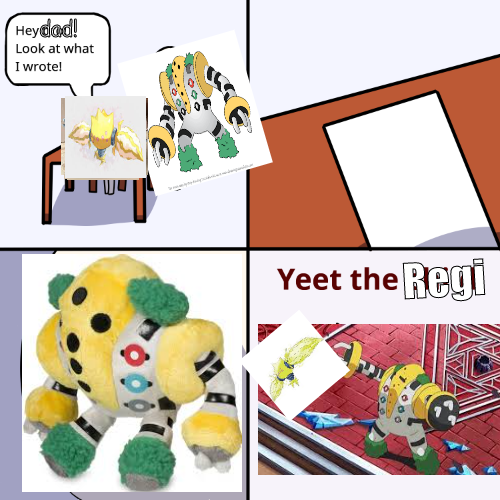 Yeet The Regi Regieleki edition Blank Meme Template