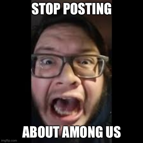 STOP. POSTING. ABOUT AMONG US | STOP POSTING ABOUT AMONG US | image tagged in stop posting about among us | made w/ Imgflip meme maker