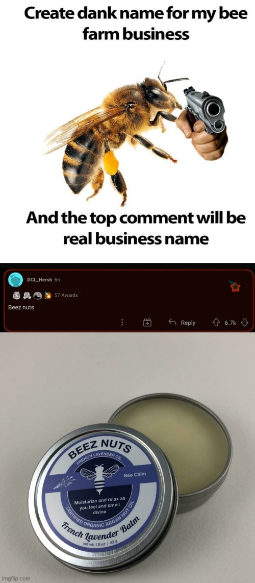 They actually made it | image tagged in funny,bees,deez nuts,memes,creation | made w/ Imgflip meme maker