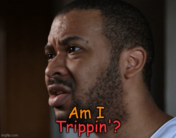 Am I trippin' ? | Trippin'? Am I | image tagged in memes | made w/ Imgflip meme maker