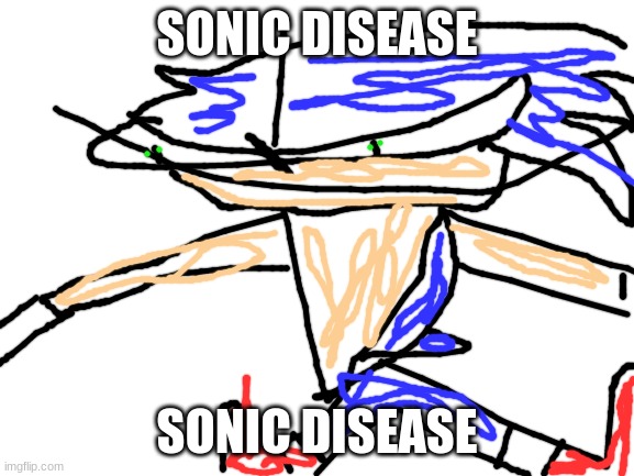 Blank White Template | SONIC DISEASE SONIC DISEASE | image tagged in blank white template | made w/ Imgflip meme maker