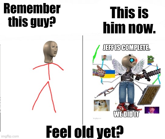 It's funny that it only took a day or two | This is him now. Remember this guy? Feel old yet? | image tagged in remember this guy | made w/ Imgflip meme maker
