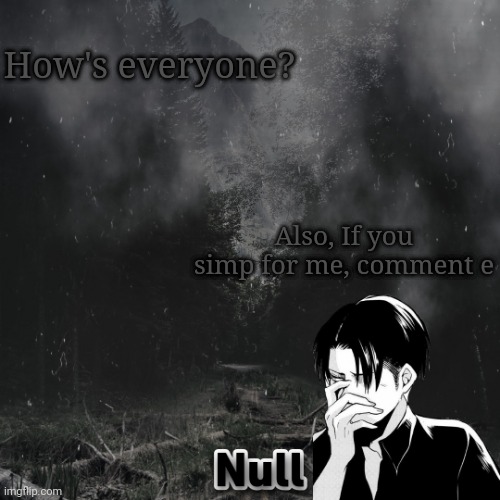 eMo gIrL | How's everyone? Also, If you simp for me, comment e | image tagged in emo girl | made w/ Imgflip meme maker