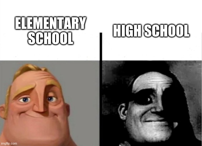 Teacher's Copy | HIGH SCHOOL; ELEMENTARY SCHOOL | image tagged in teacher's copy | made w/ Imgflip meme maker