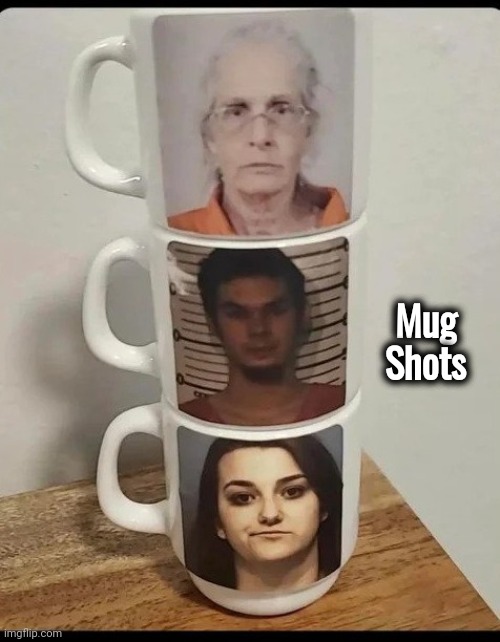 Rogue's gallery | Mug   
Shots | image tagged in funny picture,crime family,coffee time | made w/ Imgflip meme maker