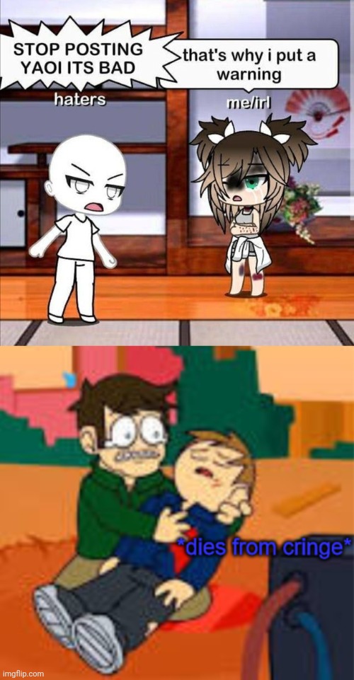 image tagged in eddsworld jon dies from cringe | made w/ Imgflip meme maker