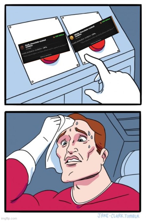 should i be a white supremacist by buying the white one or slave owner by buying the brown one | made w/ Imgflip meme maker