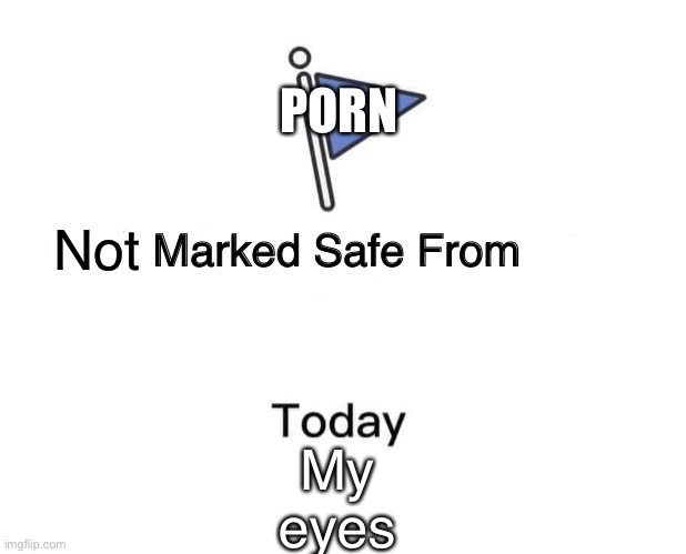 Marked Safe From Meme | Not My eyes PORN | image tagged in memes,marked safe from | made w/ Imgflip meme maker