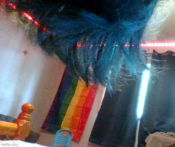 My pride flag (ft. my blue hair) | made w/ Imgflip meme maker