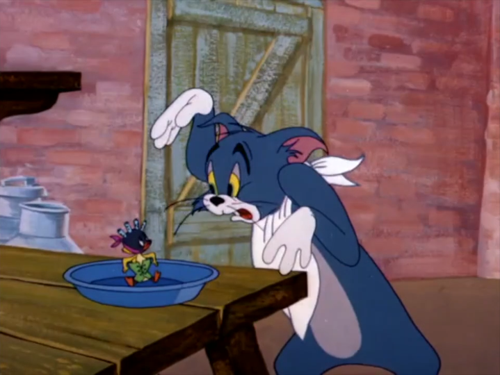 High Quality Tom and Jerry Tom Horrified Blank Meme Template
