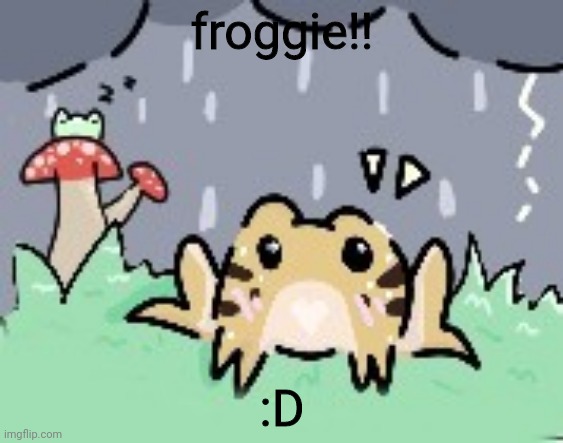 sorry the image quality is bad xd- some crappy digital art I did today | froggie!! :D | made w/ Imgflip meme maker