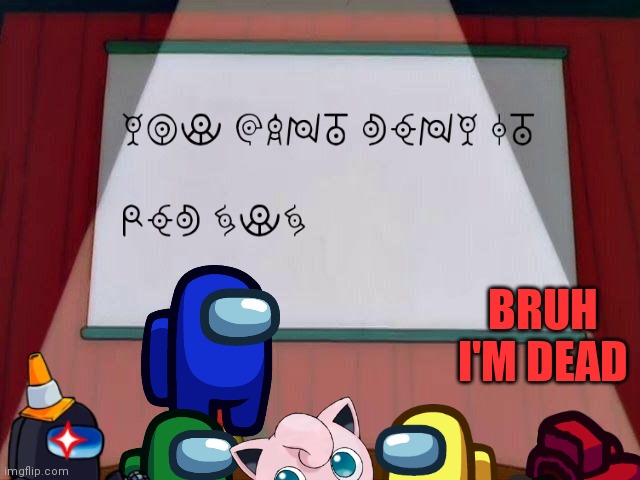 BLUE'S PRESENTATION |  BRUH I'M DEAD | image tagged in lisa simpson's presentation,red sus,among us,bruh,jigglypuff,imposter | made w/ Imgflip meme maker