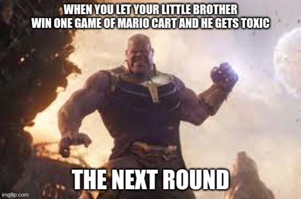 You mere child... | image tagged in thanos | made w/ Imgflip meme maker