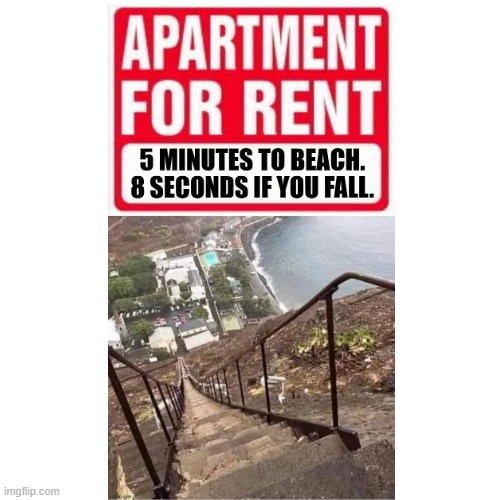 Apartment for rent... it actually looks like a nice place to live... | image tagged in danger,dangerous,funny memes | made w/ Imgflip meme maker