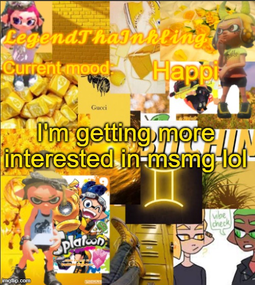 Dont worry, SFG is chad | Happi; I'm getting more interested in msmg lol | image tagged in legendthainkling's announcement temp | made w/ Imgflip meme maker