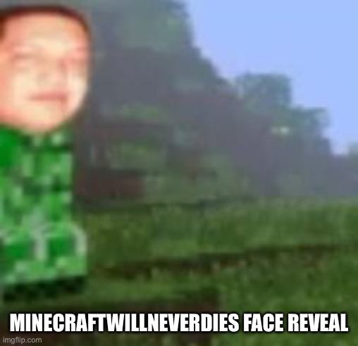 MINECRAFTWILLNEVERDIES FACE REVEAL | made w/ Imgflip meme maker