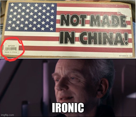 This |  IRONIC | image tagged in palpatine ironic,meme | made w/ Imgflip meme maker