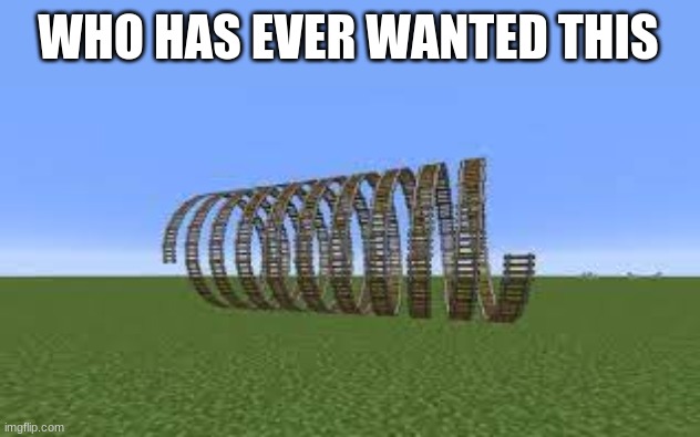 Minecraft loops | WHO HAS EVER WANTED THIS | image tagged in loops,minecraft | made w/ Imgflip meme maker