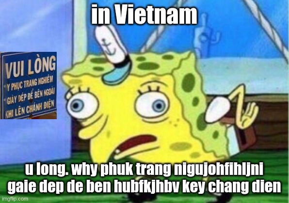 eeeeeeeeeeeeeeeeeeeeeeeeeeeeeeeeeeeeeeeeee(why are you reeding this) eeeee | in Vietnam; u long. why phuk trang nigujohfihljni gaie dep de ben hubfkjhbv key chang dien | image tagged in memes,mocking spongebob | made w/ Imgflip meme maker