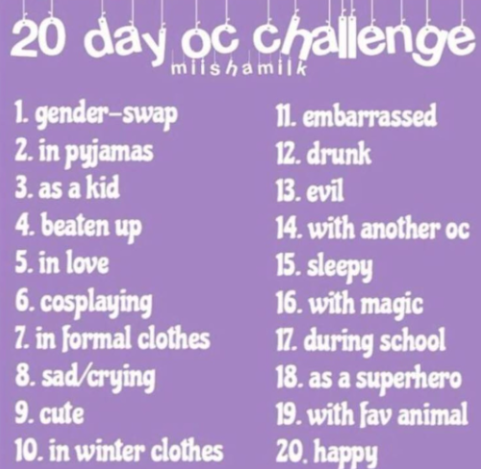 20 day oc temp Blank Meme Template