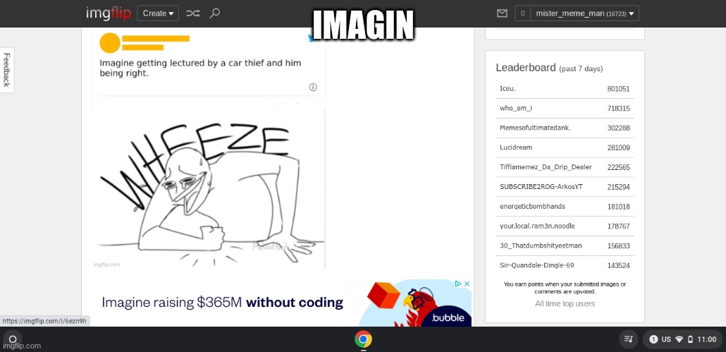 imagin | IMAGIN | image tagged in memes | made w/ Imgflip meme maker