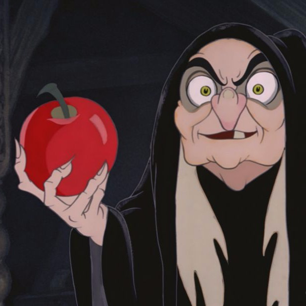 High Quality Snow White Poison apple witch Blank Meme Template