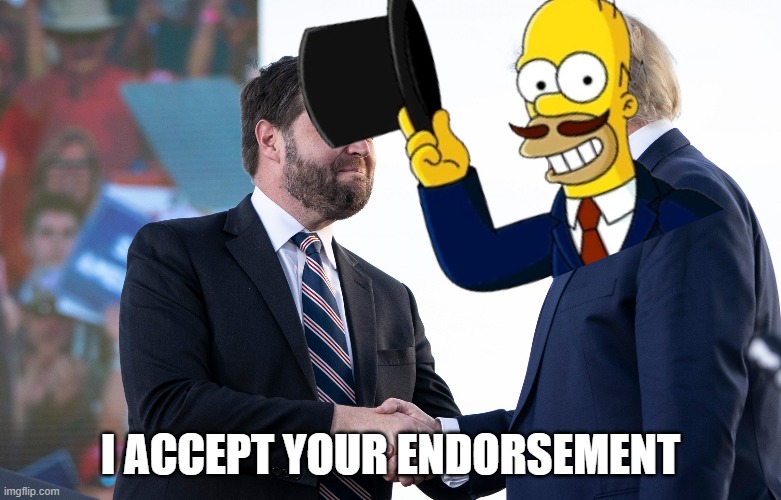 Thank you for the endorsement IncognitoGuy! I will proudly carry the torch! | I ACCEPT YOUR ENDORSEMENT | image tagged in jd vance,conservative,party,incognitoguy,ig,carry the torch | made w/ Imgflip meme maker