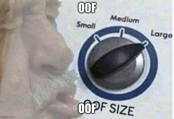 OOF OOF | image tagged in oof size large | made w/ Imgflip meme maker
