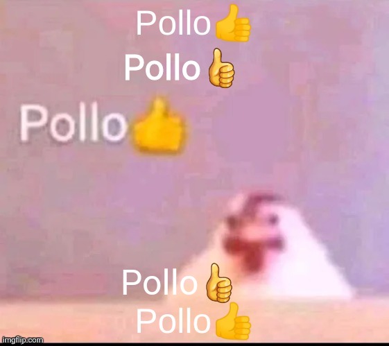 Had to use Samsung emogis :( | Pollo👍; Pollo👍 | made w/ Imgflip meme maker