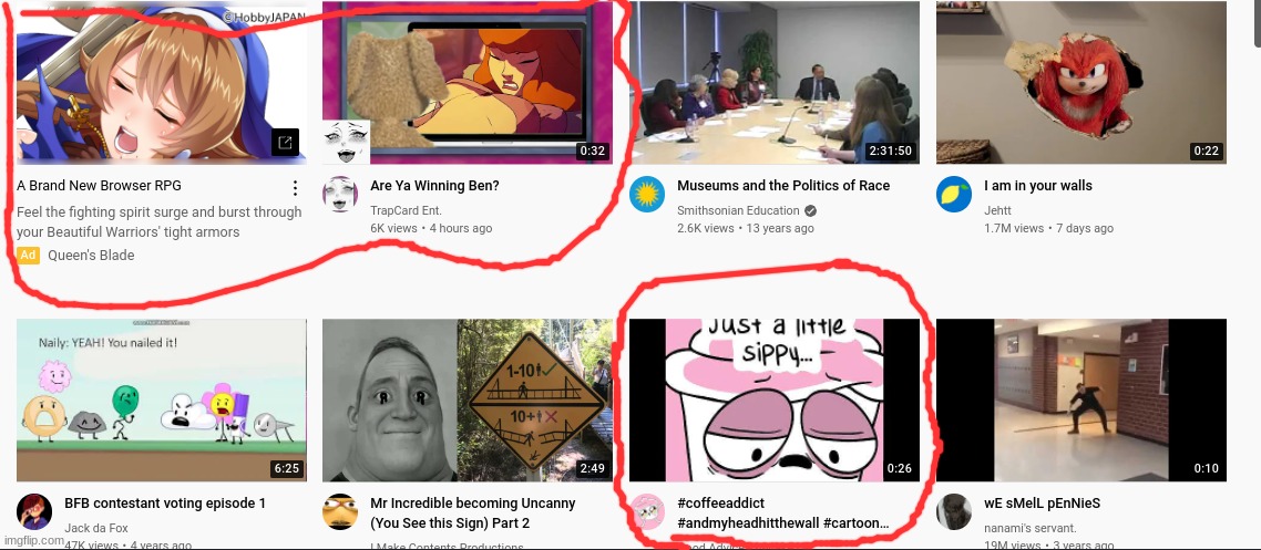 Le recommendations are hacked | made w/ Imgflip meme maker