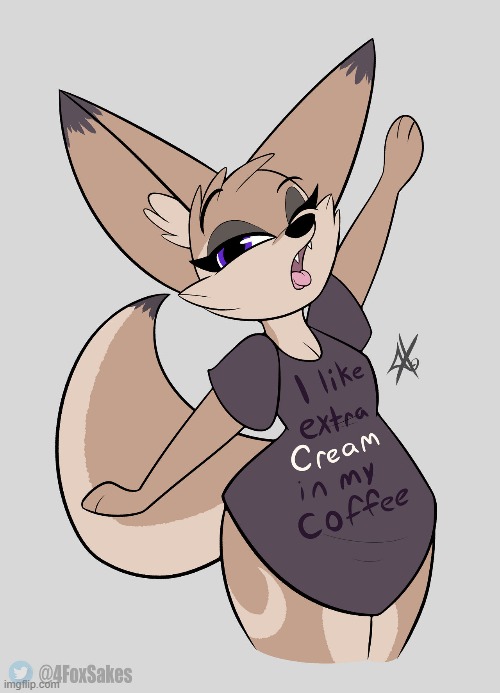 I prefer honey (By PawzzyPawzbourne) | image tagged in furry,femboy,cute,shirt,cream,thicc | made w/ Imgflip meme maker