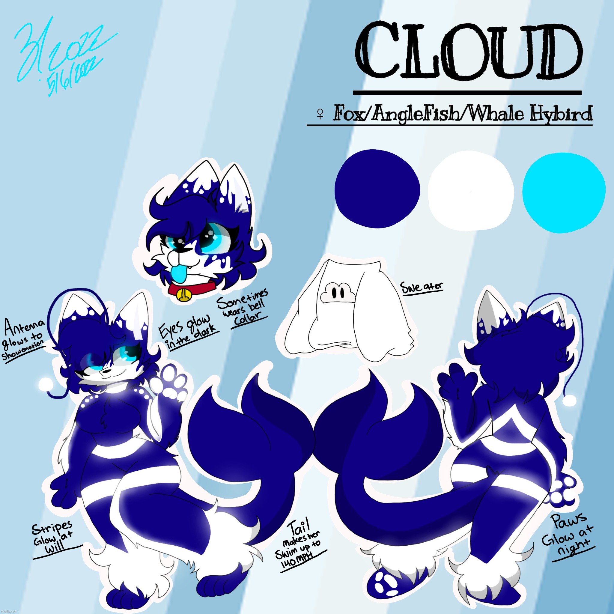 Finally finished Cloud's ref sheet-! | image tagged in cloud | made w/ Imgflip meme maker
