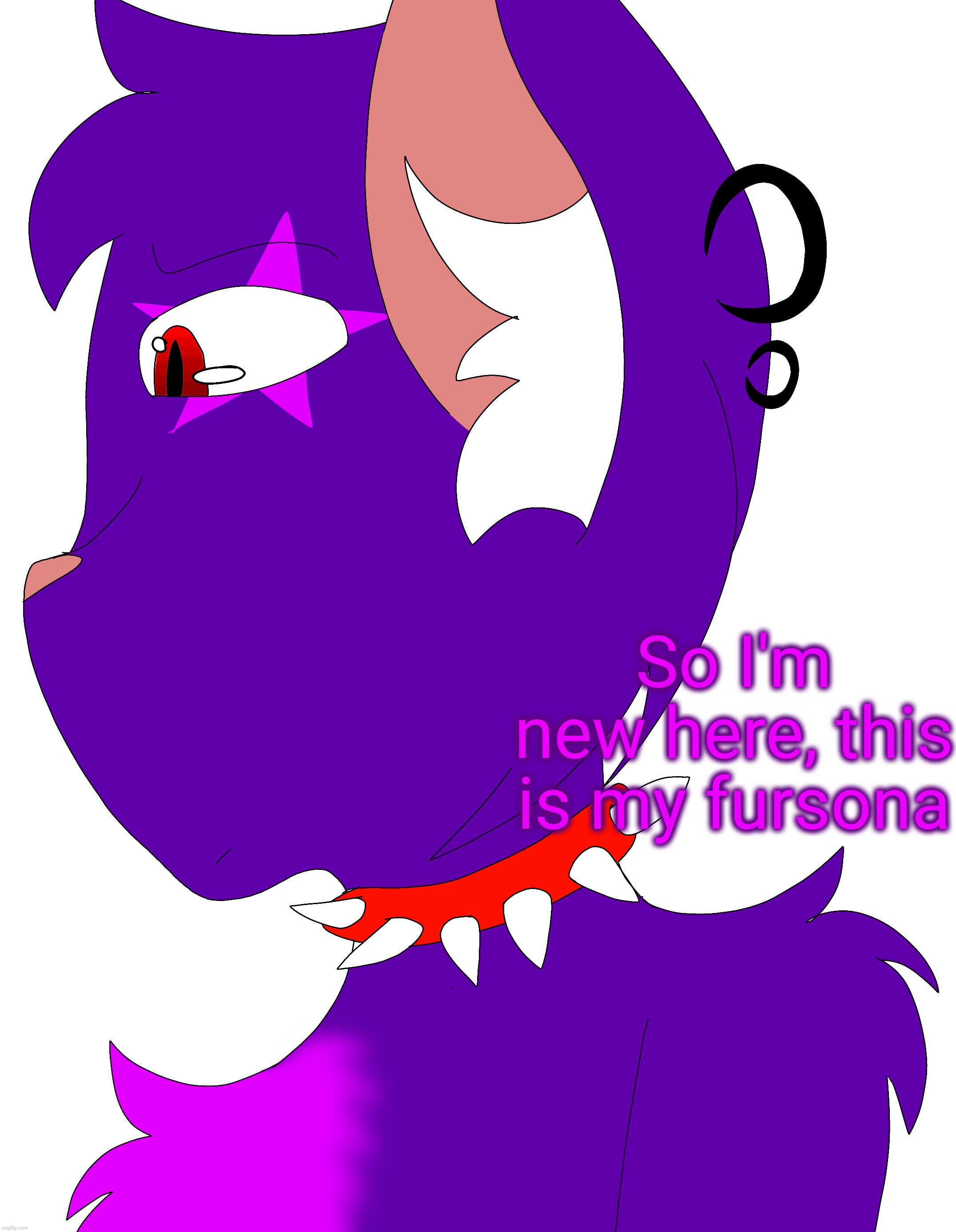 So I'm new here, this is my fursona | made w/ Imgflip meme maker