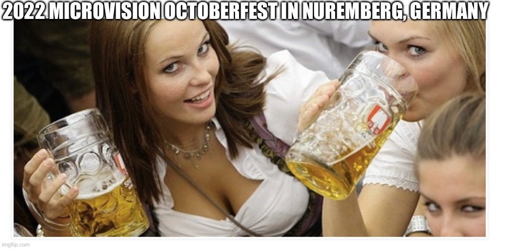 2022 MICROVISION OCTOBERFEST IN NUREMBERG, GERMANY | made w/ Imgflip meme maker