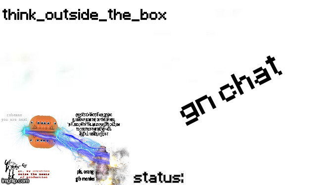 also my bread nshoppe has more than bread noew | gn chat | image tagged in plantilla de anuncio de pensar fuera de la caja | made w/ Imgflip meme maker