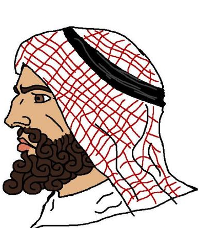 Arab chad Blank Meme Template