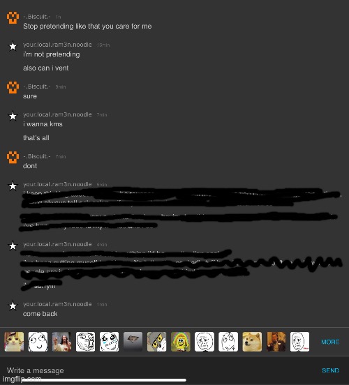 did i vent too much | made w/ Imgflip meme maker