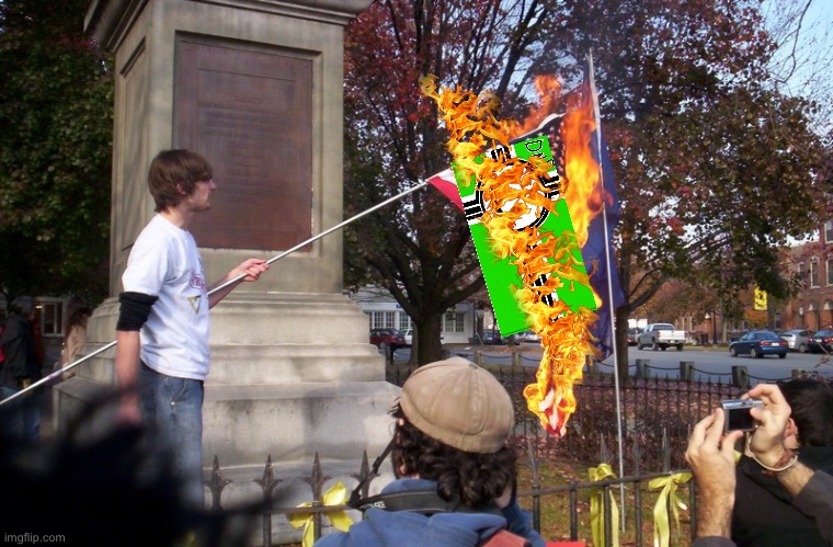 burning flag | image tagged in burning flag | made w/ Imgflip meme maker