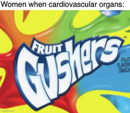 Women when cardiovascular organs: | made w/ Imgflip meme maker