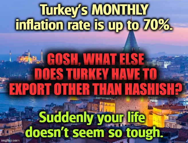 Responding to a Disabled Comment meme part 3000? | GOSH, WHAT ELSE DOES TURKEY HAVE TO EXPORT OTHER THAN HASHISH? | image tagged in lies,liars,twisted logic,brainwashed,inflation is real,you can afford it | made w/ Imgflip meme maker