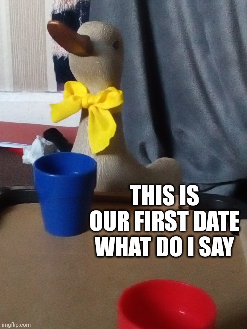 He's really cute what do I do | THIS IS OUR FIRST DATE WHAT DO I SAY | made w/ Imgflip meme maker